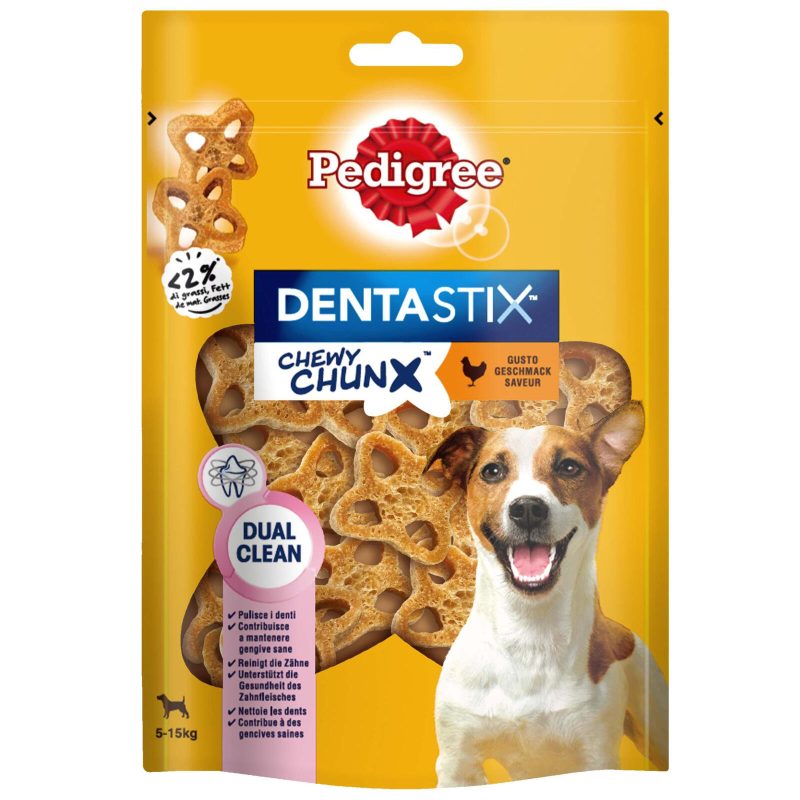 Pedigree Dentastix Chewy Chunx Snack Cane Gusto Pollo 5-15kg 68 g