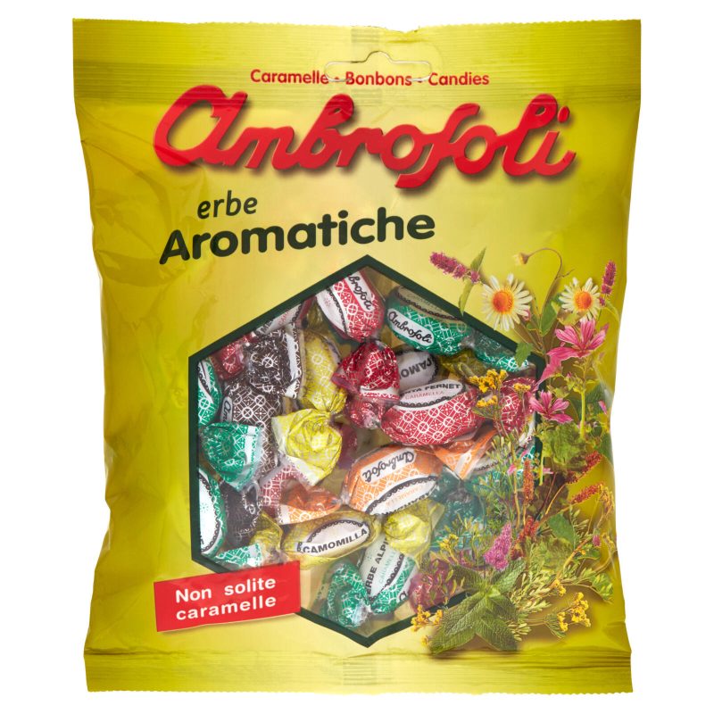 Ambrosoli Caramelle con Estratti Naturali di Erbe Aromatiche 150 g