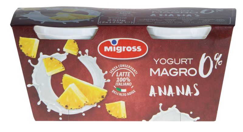 Migross Yogurt Magro Ananas 2x125 g