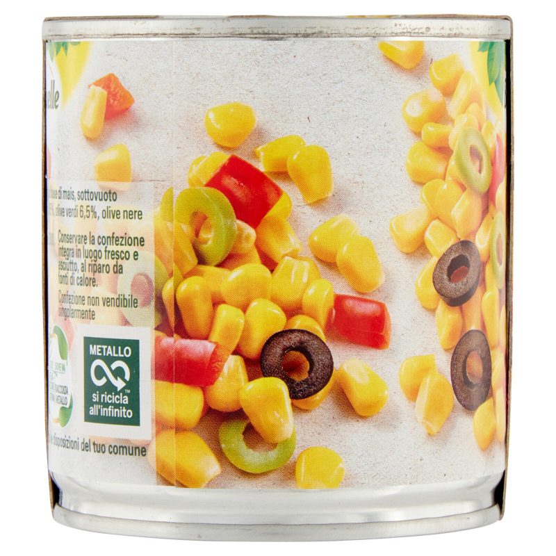 Bonduelle Mais Mix Mais, Olive e Peperoni 3 x 170 g