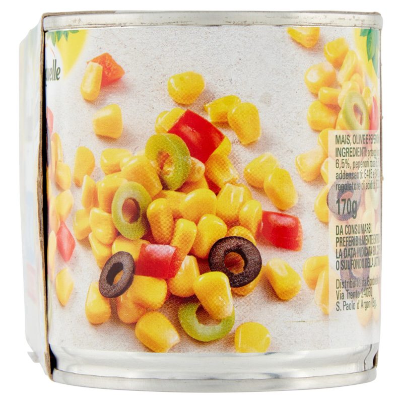 Bonduelle Mais Mix Mais, Olive e Peperoni 3 x 170 g