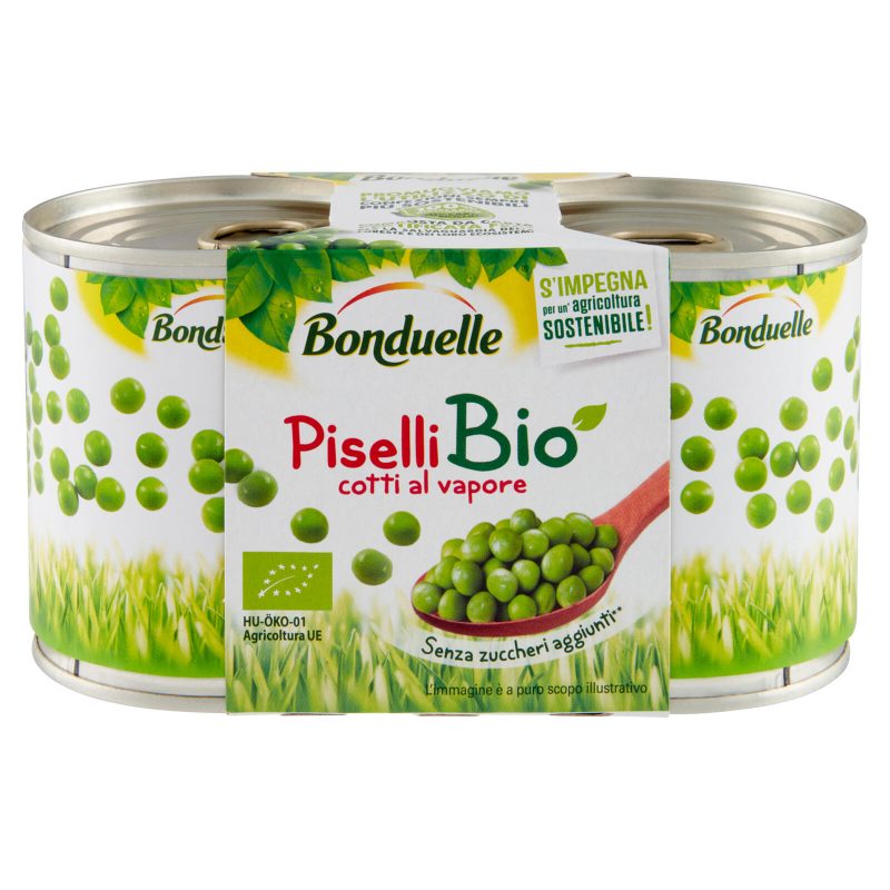 Bonduelle Piselli Bio cotti al vapore 2 x1 50 g