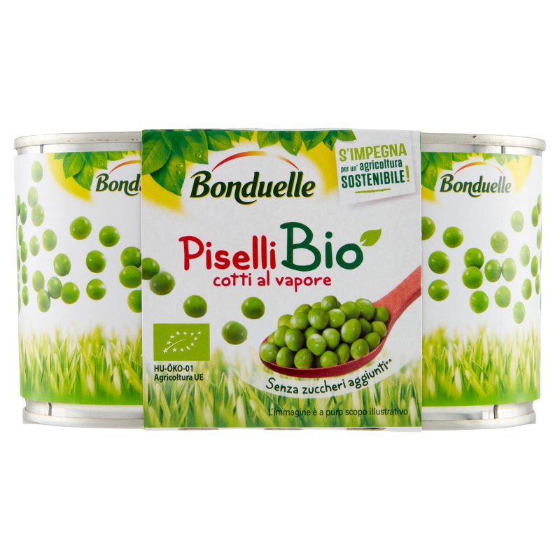 Bonduelle Piselli Bio cotti al vapore 2 x1 50 g