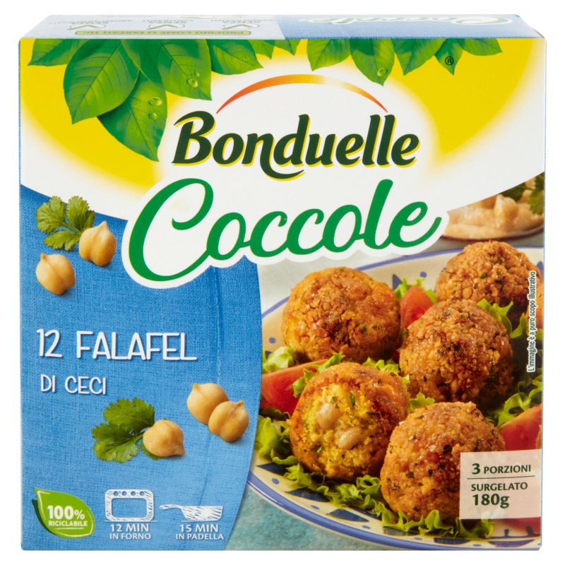 Bonduelle Coccole 12 Falafel di Ceci Surgelato 180 g