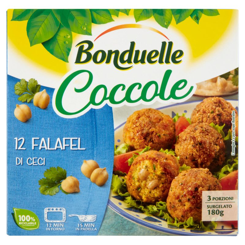 Bonduelle Coccole 12 Falafel di Ceci Surgelato 180 g