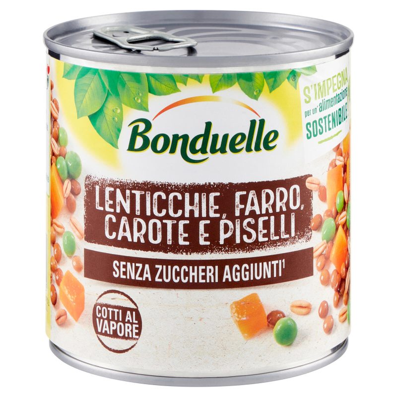 Bonduelle Lenticchie, Farro, Carote e Piselli 300 g