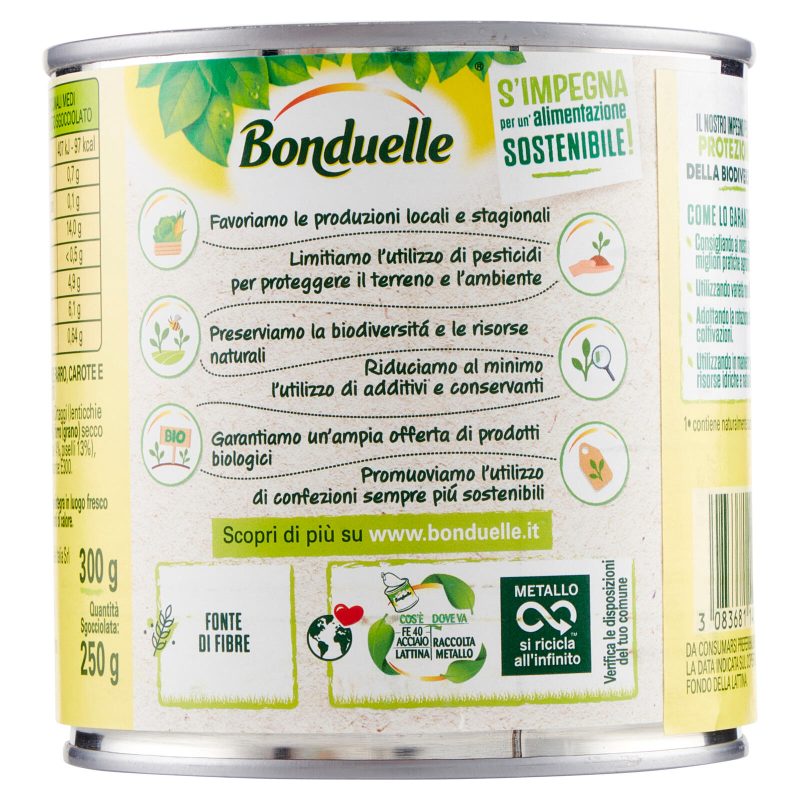 Bonduelle Lenticchie, Farro, Carote e Piselli 300 g