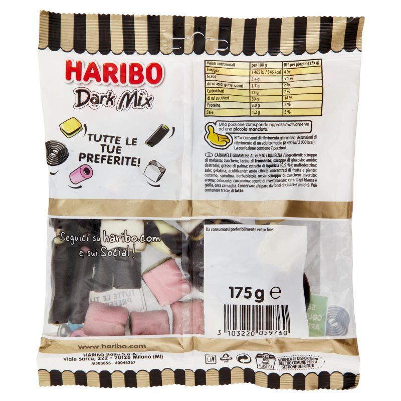 Haribo Dark Mix 175 g