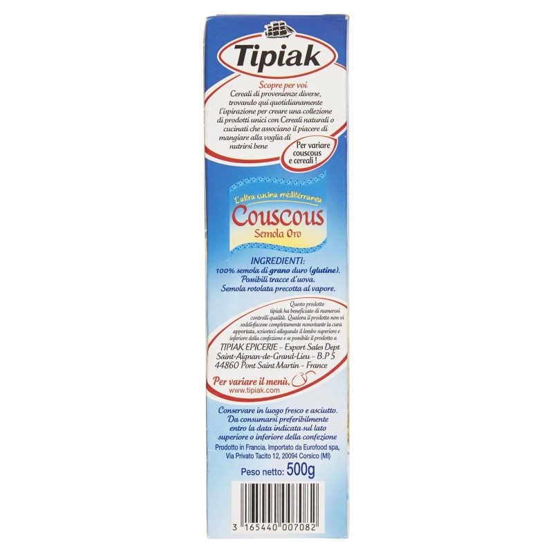 Tipiak Couscous Semola Oro 500 g