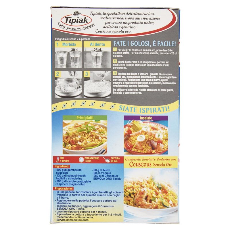 Tipiak Couscous Semola Oro 500 g