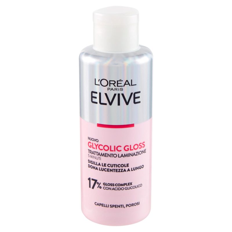 L'Oréal Paris Elvive Glycolic Gloss Trattamento Laminazione 5 Minuti con Acido Glicolico 200 ml