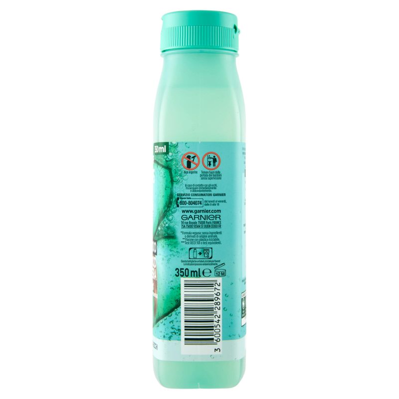 Garnier Fructis Hair Food, Shampoo idratante all'aloe per capelli disidratati 350 ml