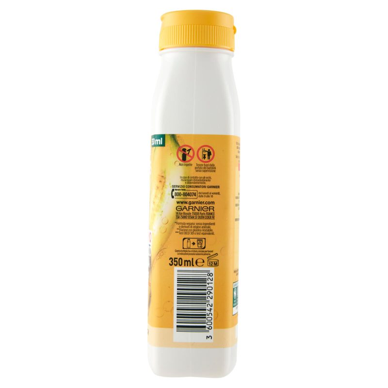 Garnier Balsamo Nutriente Fructis Hair Food, Balsamo alla banana per capelli secchi 350 ml