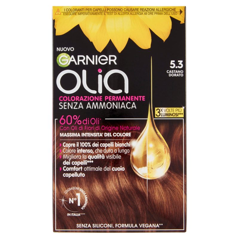 Garnier Olia Tinta Capelli, Senza Ammoniaca, Castano dorato 5.3