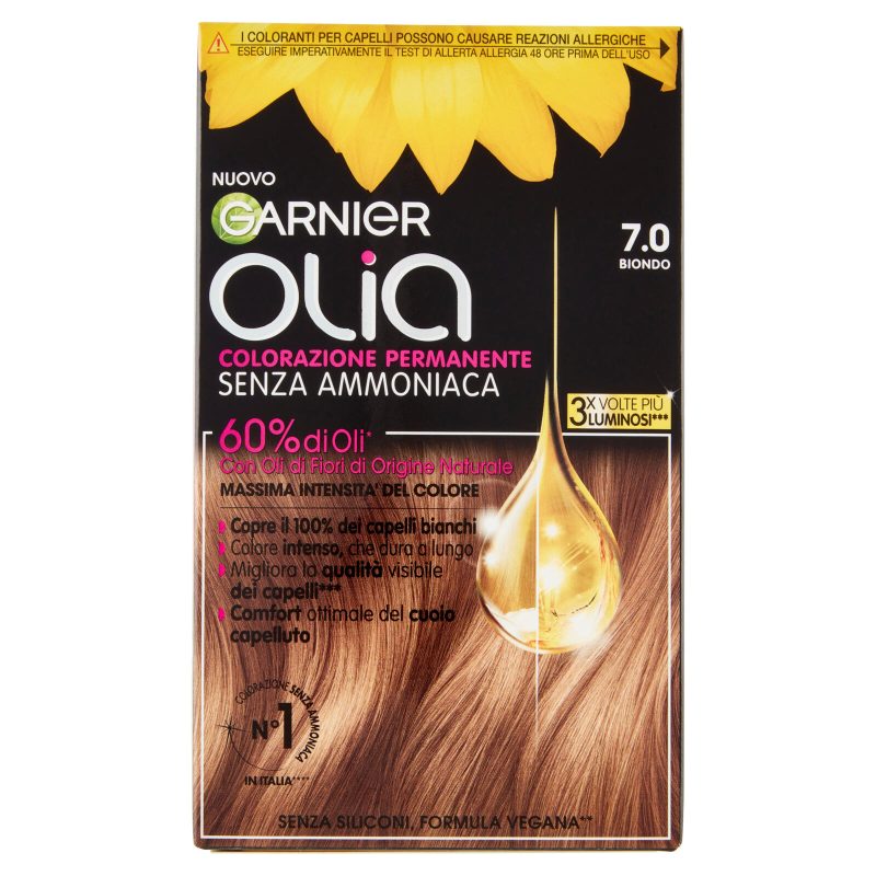 Garnier Olia Tinta Capelli, Senza Ammoniaca, Biondo scuro 7.0