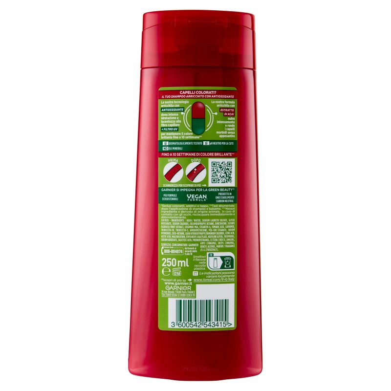 Garnier Fructis Shampoo Color Resist, shampoo ravvivante per capelli colorati 250 ml