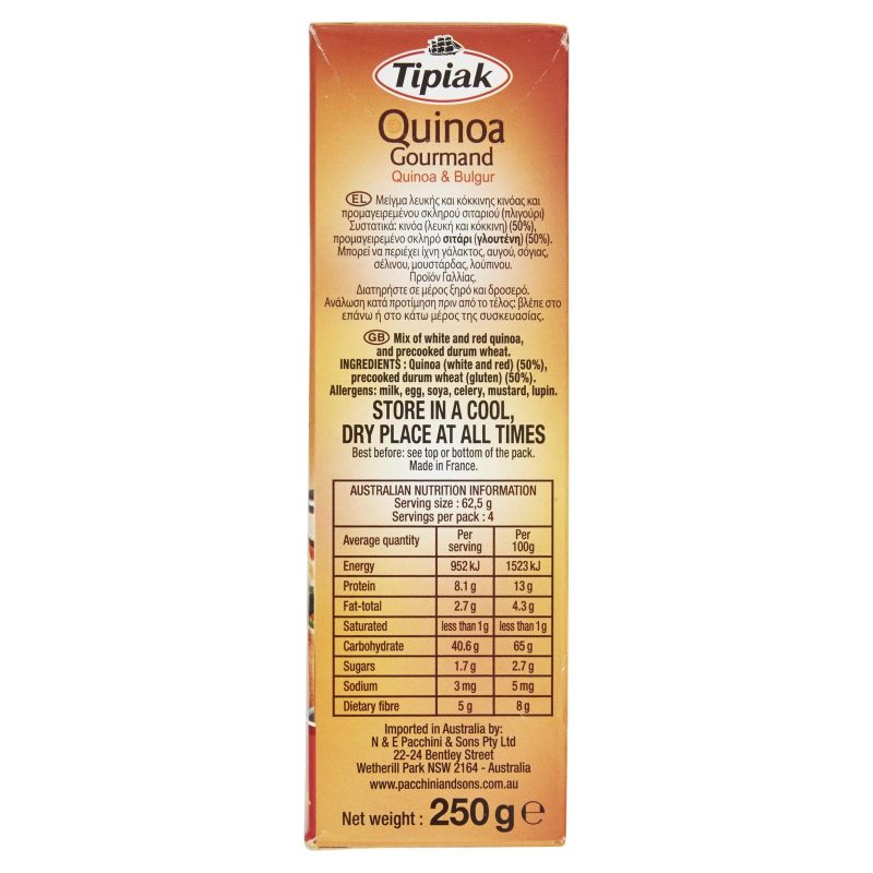 Tipiak Quinoa Gourmand Quinoa & Bulgur 250 g