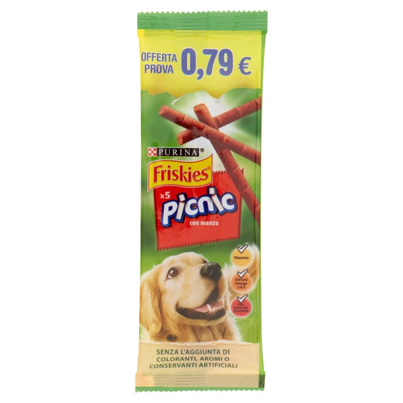 PURINA FRISKIES Picnic Snack Cane con manzo busta 42 g