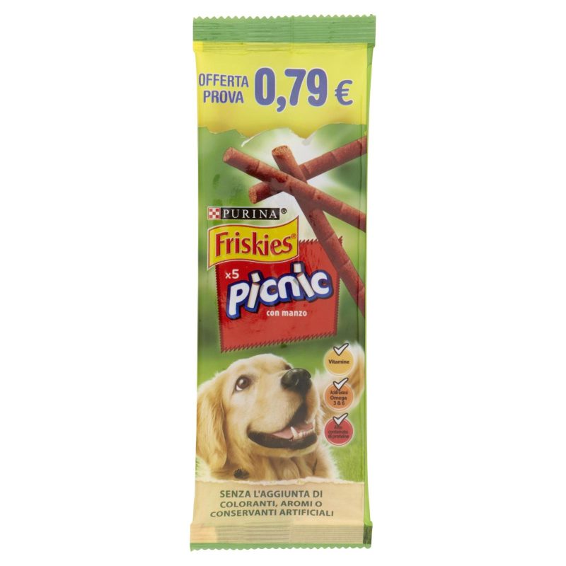 PURINA FRISKIES Picnic Snack Cane con manzo busta 42 g