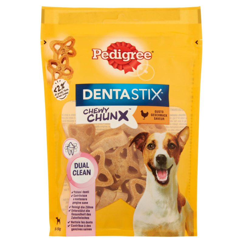 Pedigree Dentastix Chewy Chunx Snack Cane Gusto Pollo 5-15kg 68 g