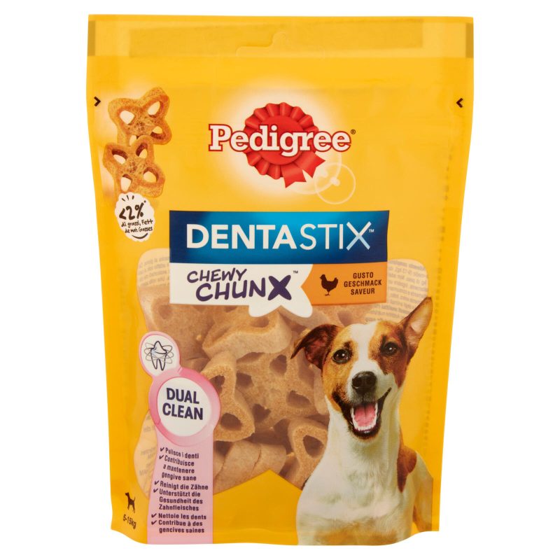 Pedigree Dentastix Chewy Chunx Snack Cane Gusto Pollo 5-15kg 68 g