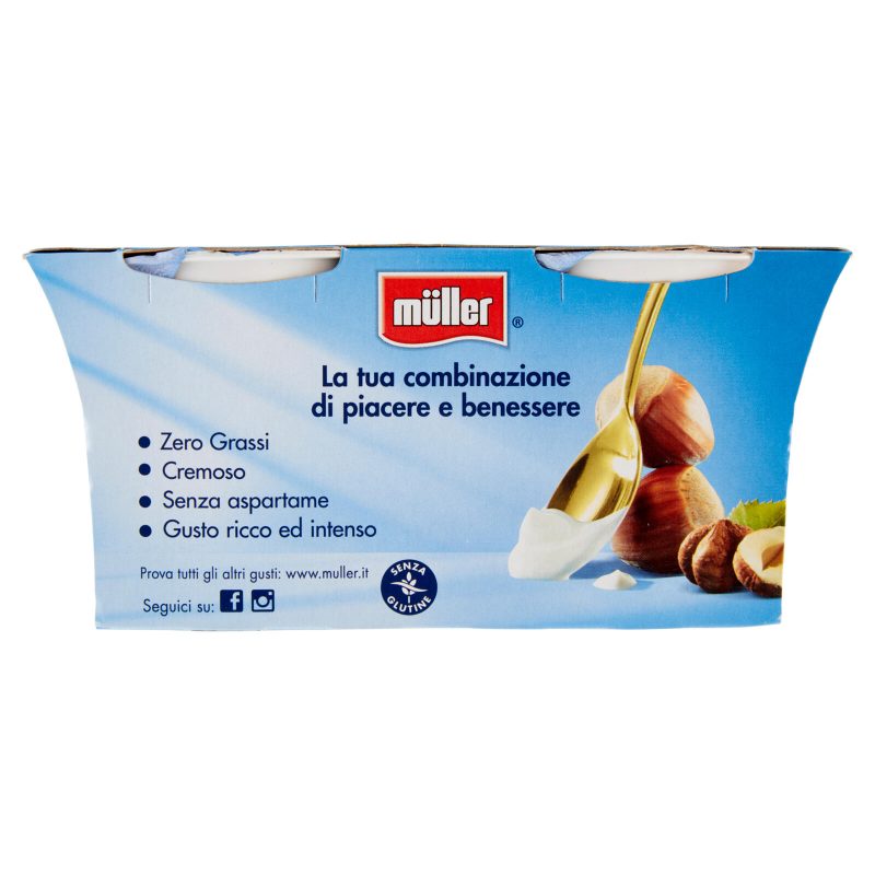 müller Yogurt Zero% Grassi Nocciola 2x125 g