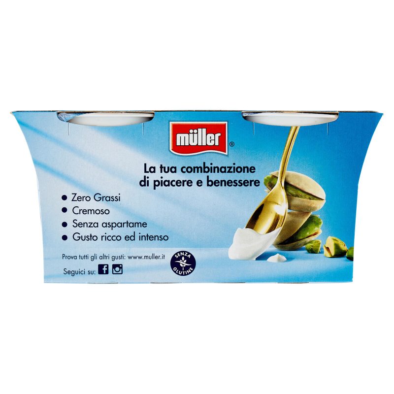 müller Yogurt Zero% Grassi Pistacchio 2x125 g