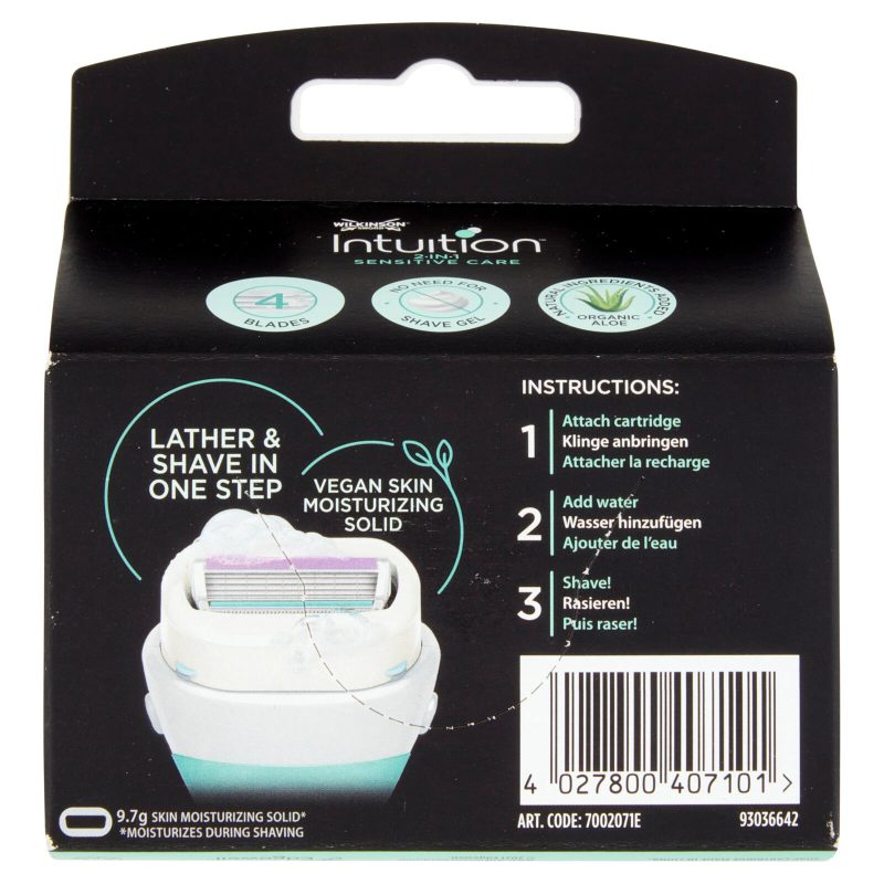 Wilkinson Sword Intuition 2in1 Sensitive Care lame 3 pz