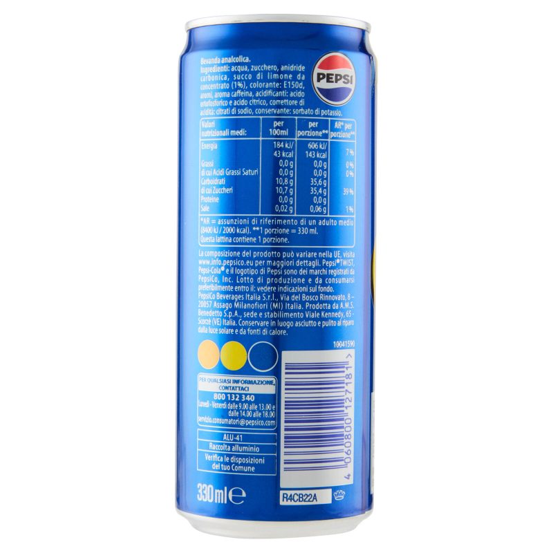 Pepsi Twist Gusto Limone 330 ml