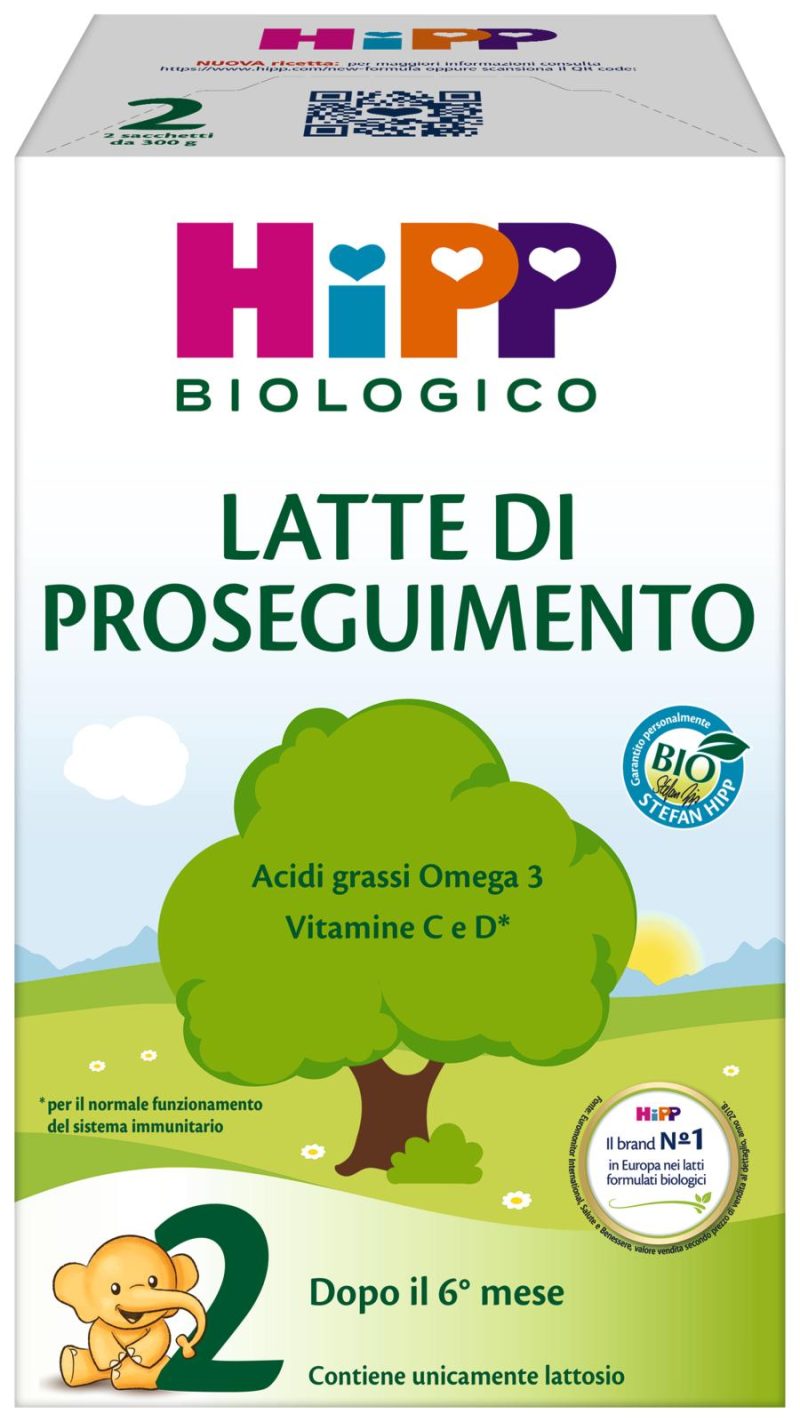 Hipp Biologico Latte di Proseguimento 2 2 x 300 g