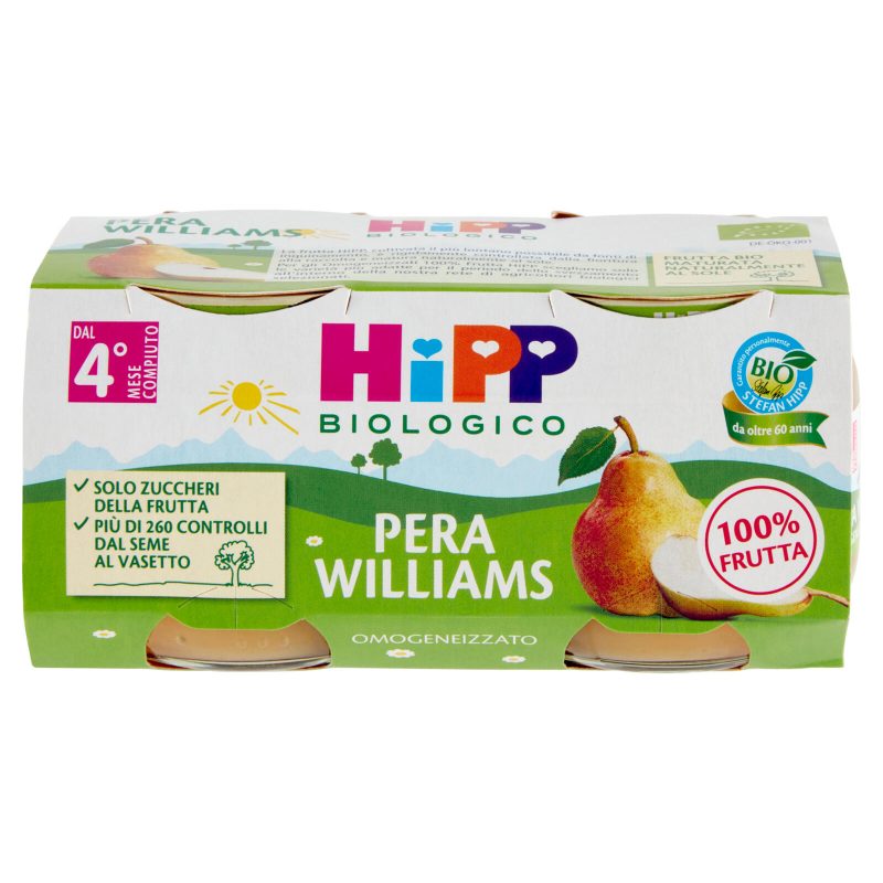 HiPP Biologico Pera Williams Omogeneizzato 2 x 80 g