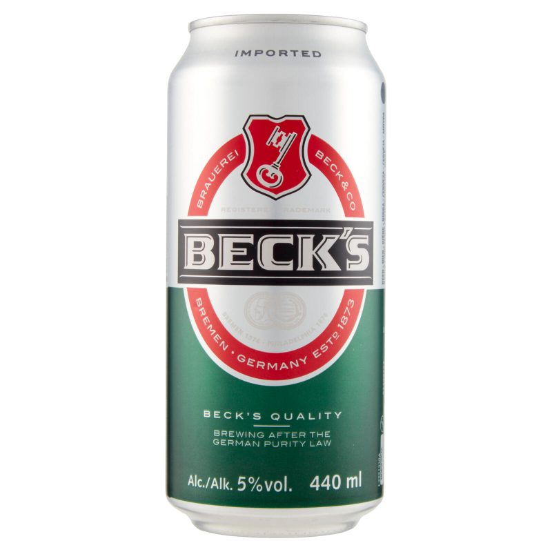 BECK'S Birra pilsner tedesca lattina 44cl