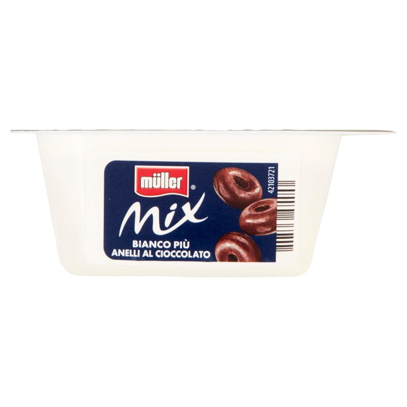 müller Mix Yogurt Bianco Più Anelli al Cioccolato 150 g