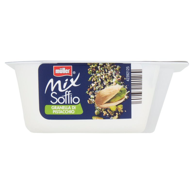 müller Mix Soffio Mousse di Bianco Più Granella di Pistacchio 120 g