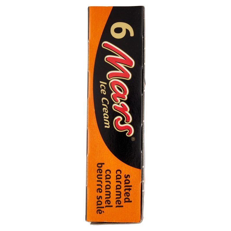 Mars Barretta Gelato al cioccolato e caramello salato, Multipack da 6 x 37.3 g