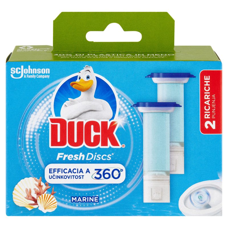 Duck Fresh Discs - Doppia Ricarica, Fragranza Marine 2 x 36ml