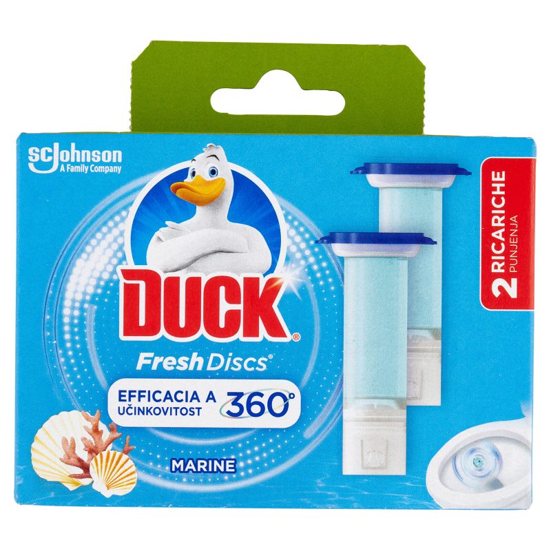 Duck Fresh Discs - Doppia Ricarica, Fragranza Marine 2 x 36ml