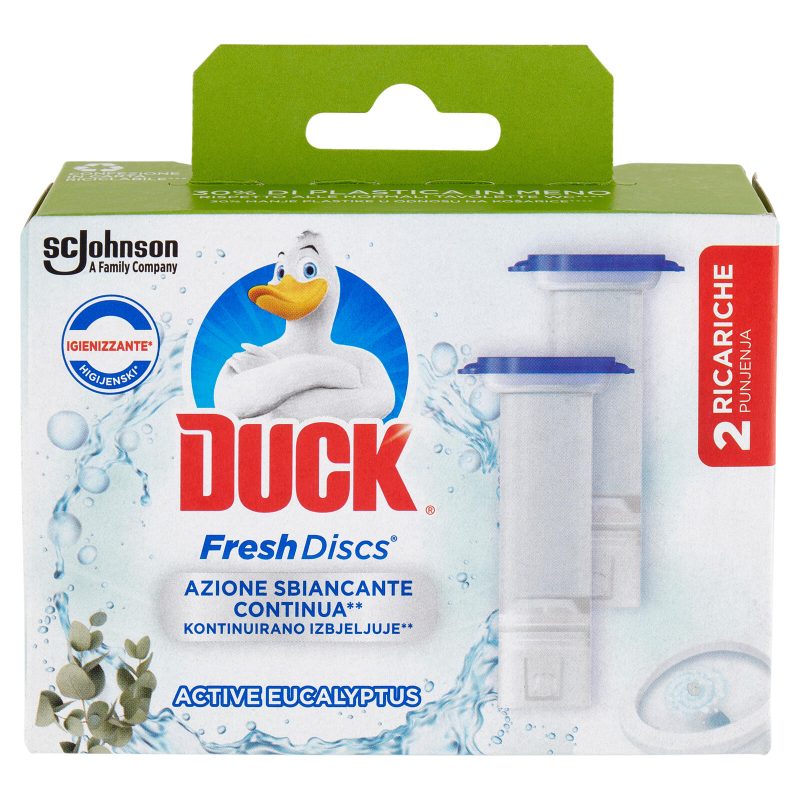 Duck Fresh Discs - Doppia Ricarica, Fragranza Eucalipto 2 x 36ml