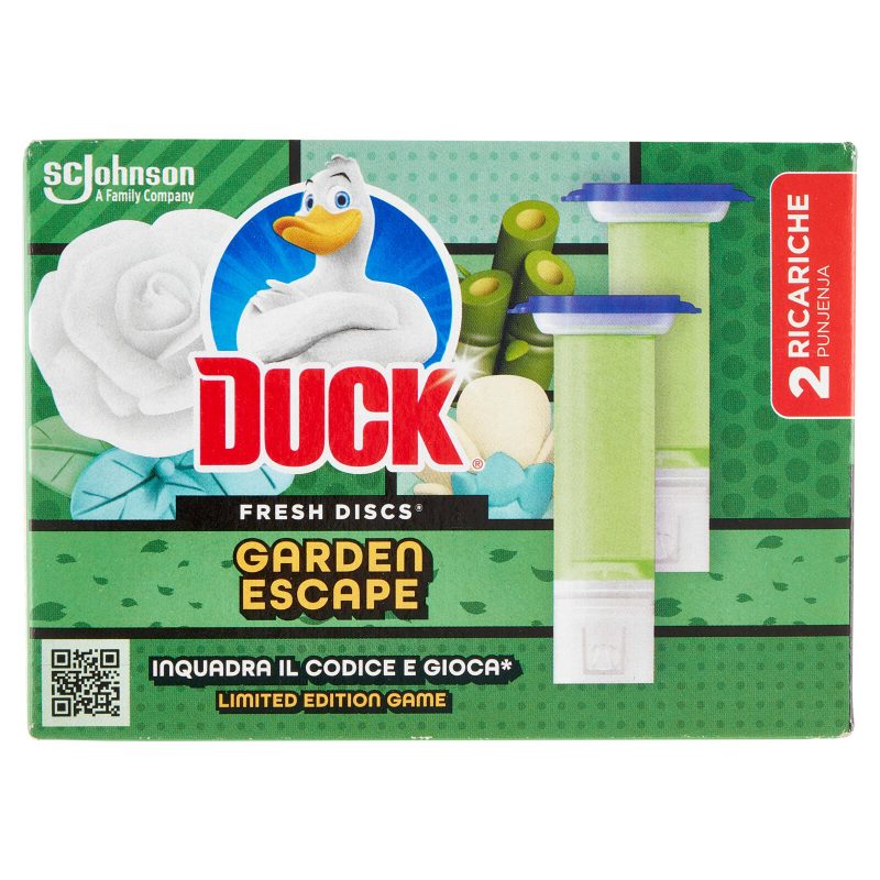 Duck Fresh Discs - Doppia Ricarica, Fragranza Rosa e Fiori di Loto 2 x 36ml