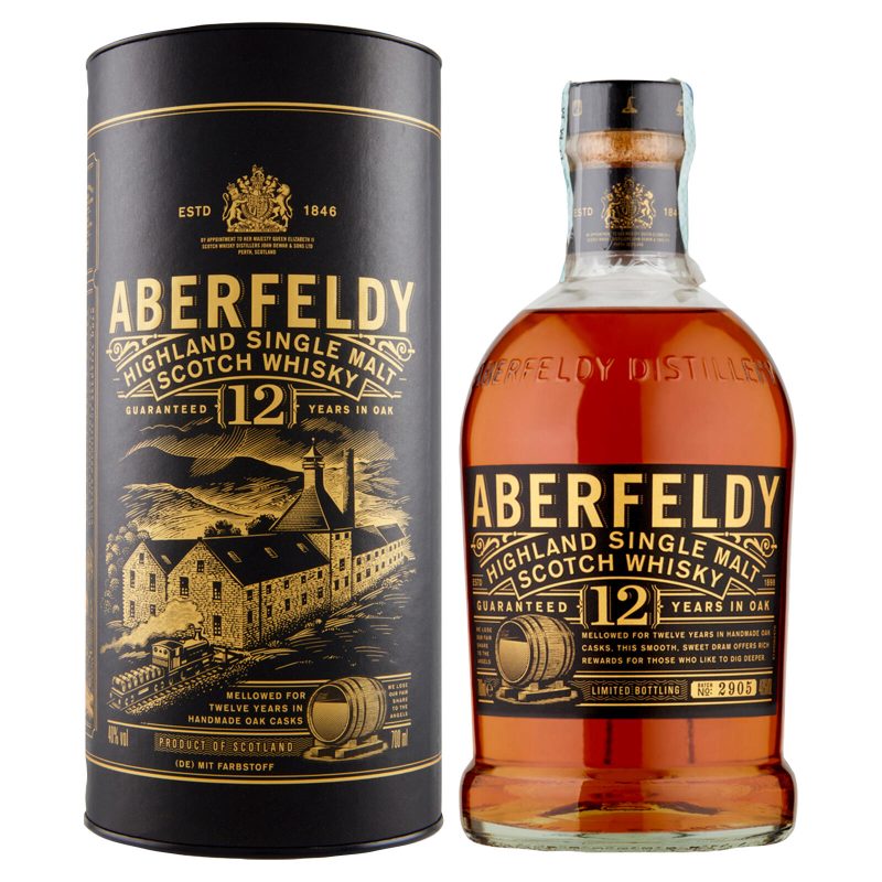 Aberfeldy Highland Single Malt Scotch Whisky 12 Years 700 ml