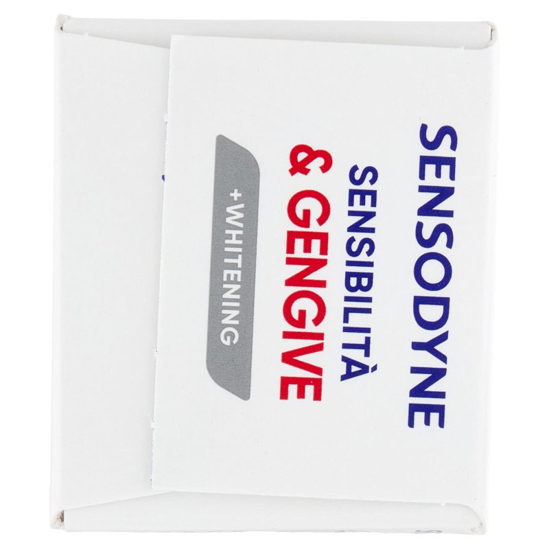 Sensodyne Sensibilità & Gengive Whitening, Dentifricio per Denti sensibili e Fastidi Gengivali 75 ml