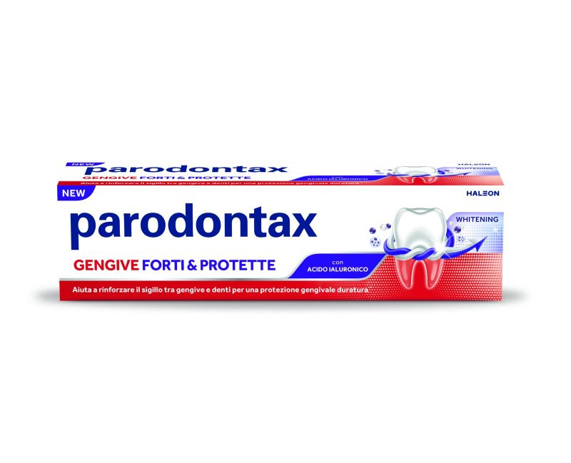 Parodontax Dentifricio Gengive Forti & Protette Whitening con Acido Ialuronico 75 ml