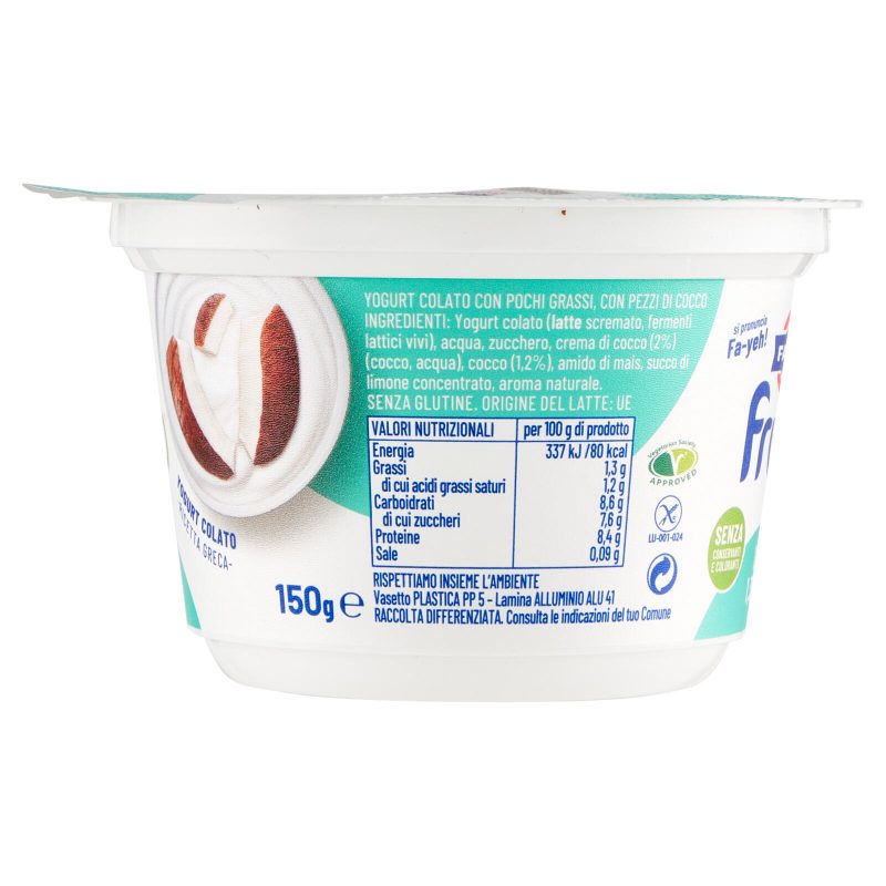 Fage fruyo Cocco 1,3% Grassi 150 g