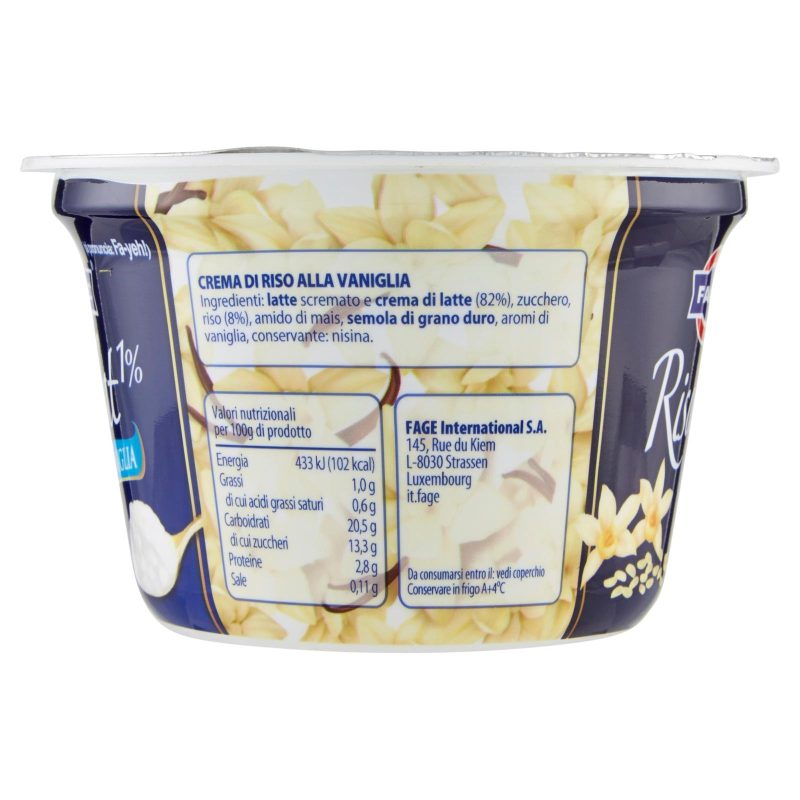 Fage Risolat 1% Vaniglia 170 g