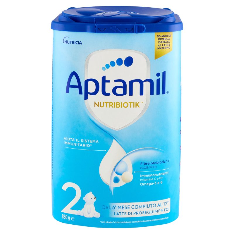 APTAMIL Nutribiotik 2 - Latte di Proseguimento in Polvere, 830g