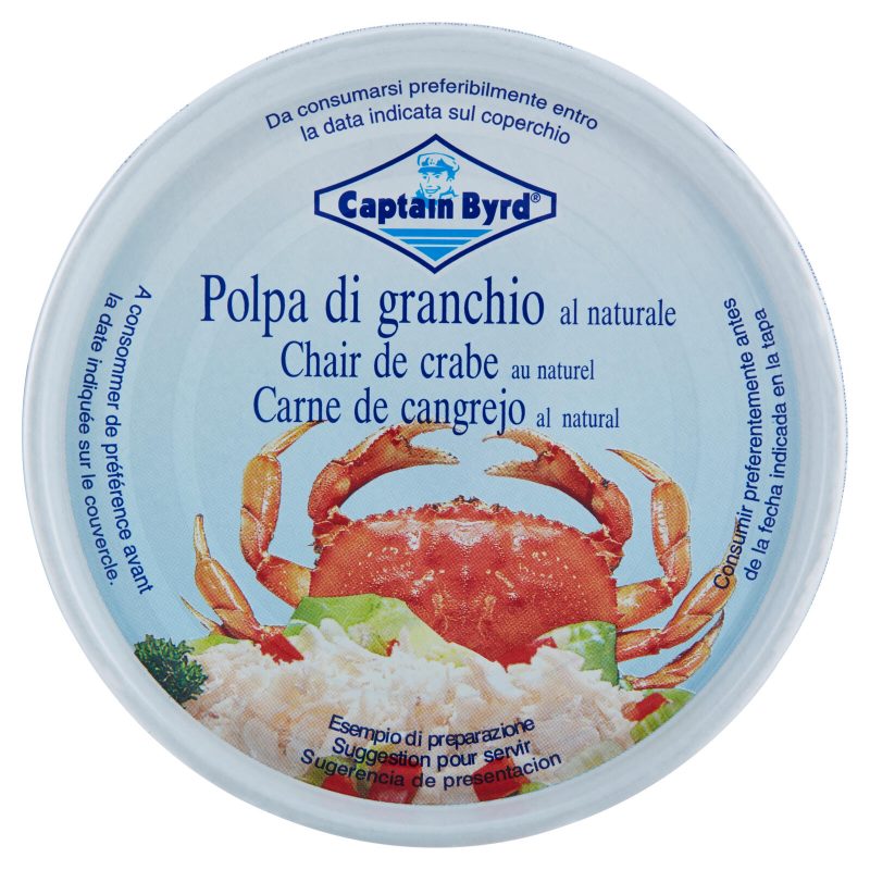 Captain Byrd polpa di granchio al naturale 200 g