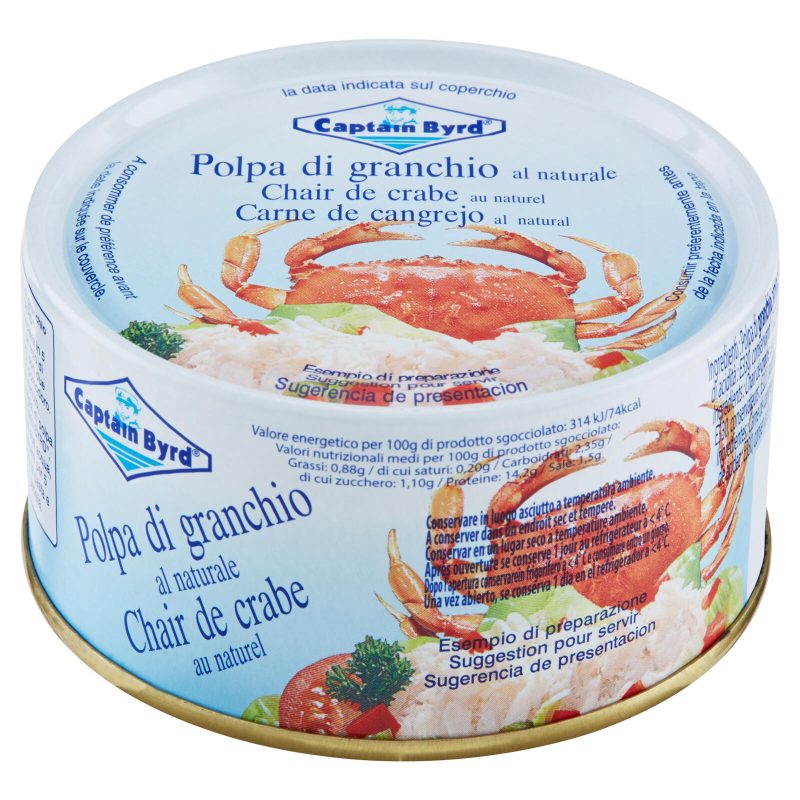 Captain Byrd polpa di granchio al naturale 200 g