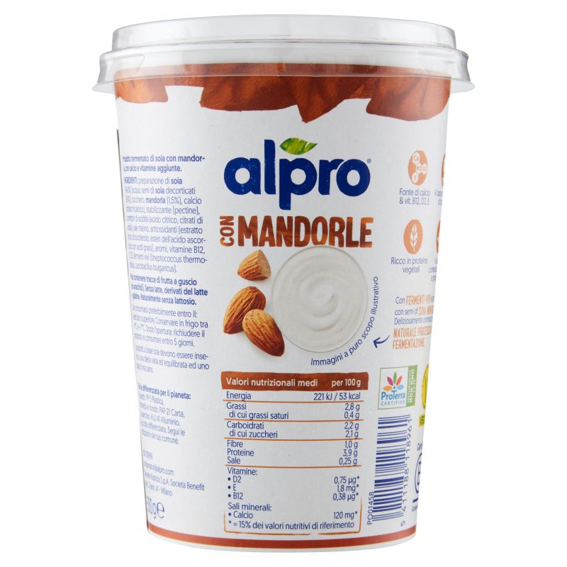 Alpro Soia con Mandorla con Calcio e Vitamine aggiunte 500 g