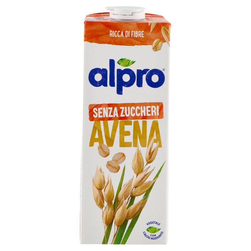 ALPRO Senza Zuccheri Bevanda Vegetale all'Avena, Senza Lattosio, Ricca di Fibre, 1l