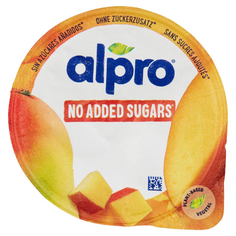 Alpro Alternativa Vegetale allo Yogurt, Gusto Mango Senza Lattosio 135 g